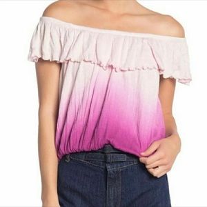 Free People Cora Lee Pink Tie Dye Top NWOT
